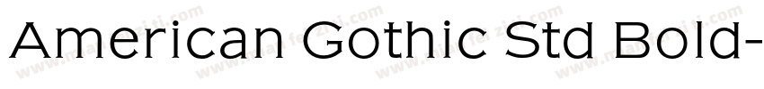 American Gothic Std Bold字体转换